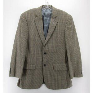 Pendleton Sport Coat 42 Houndstooth Blazer Wool Jacket Preppy Lined